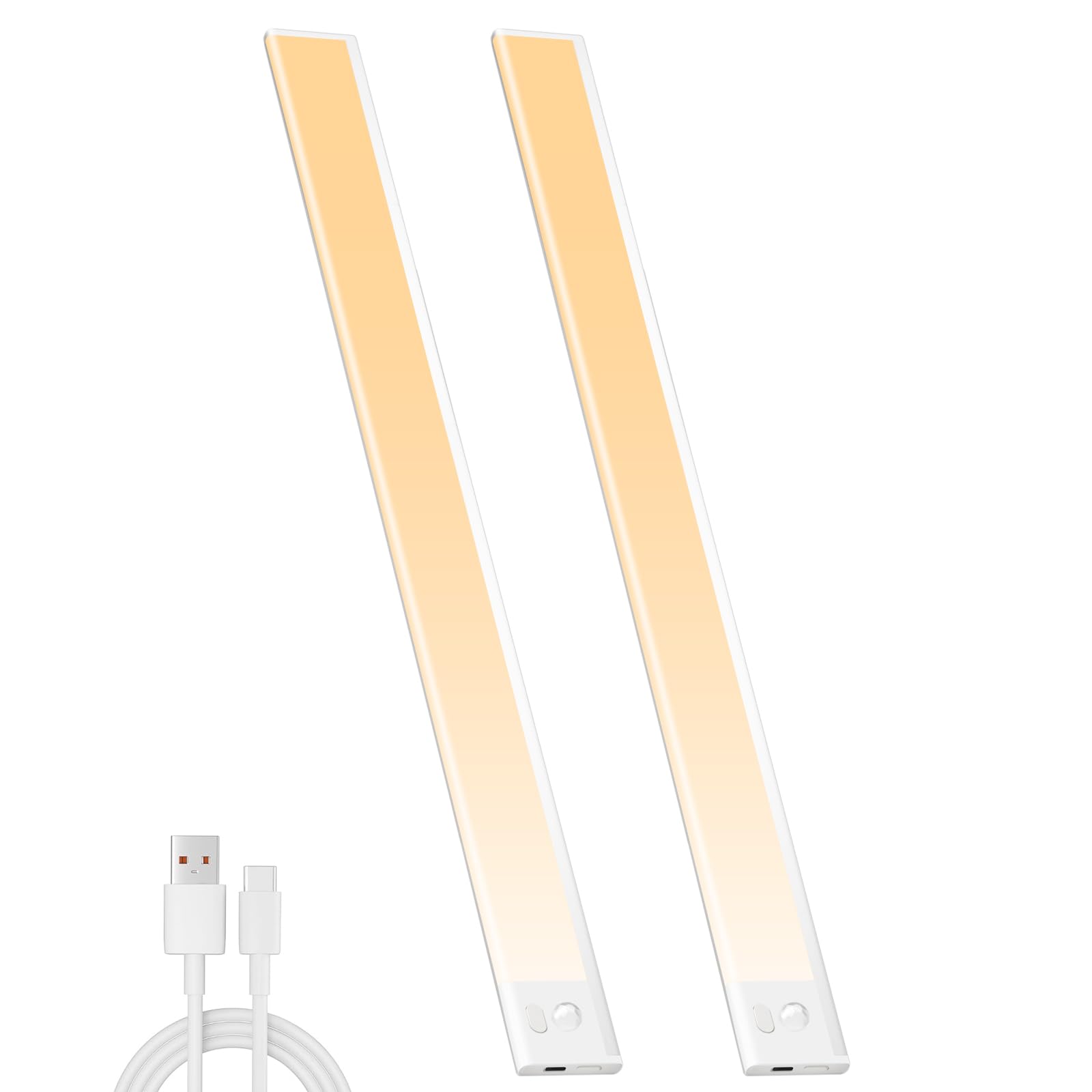 

ASSEUI Indoor Motion Sensor Light, Rechargeable, 60cm, Magnetic, for Entryways, Hallways, Bedrooms, Closets, Cabinets, 3 Color Temperature Settings,