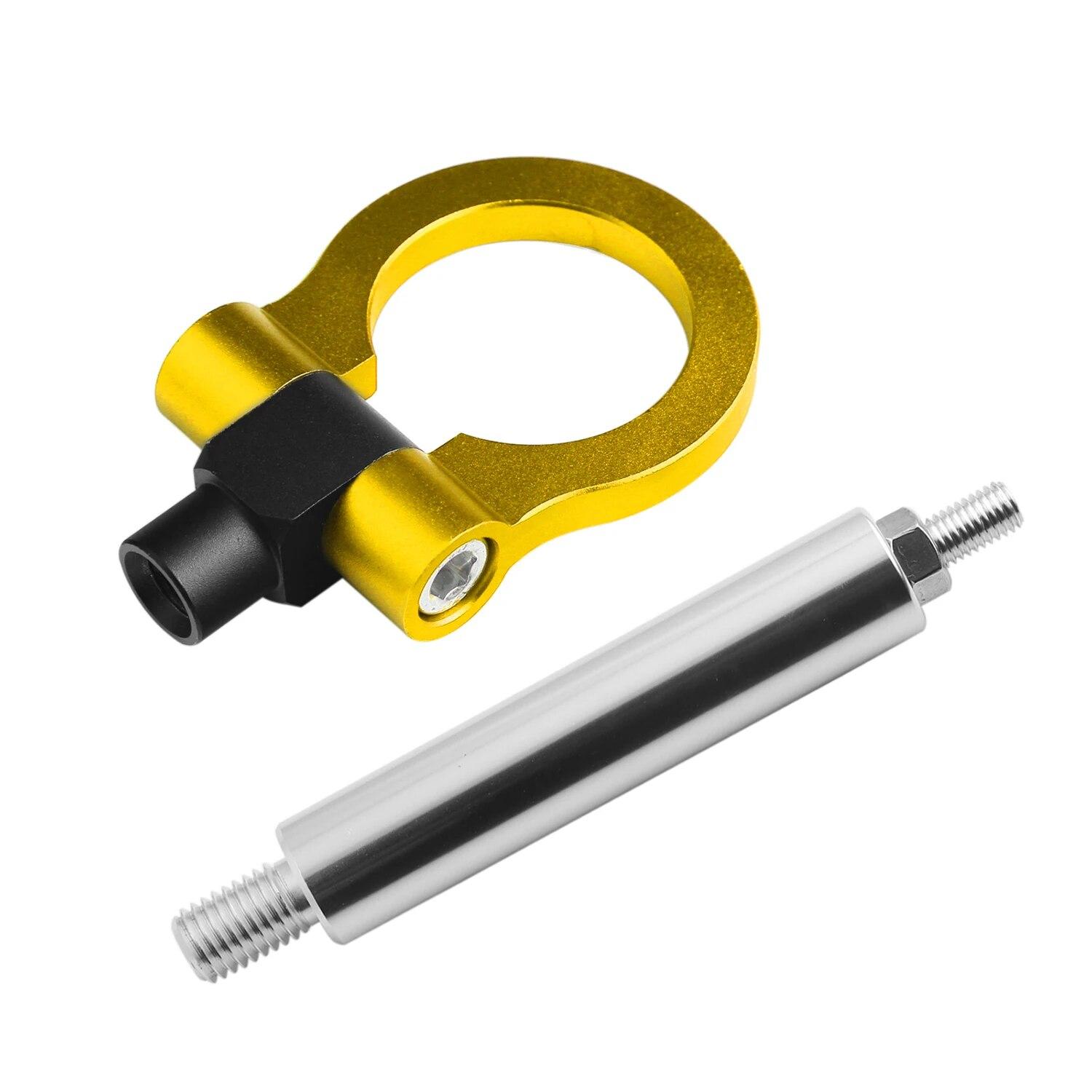 

Алюминиевый автомобильный буксирный крюк для прицепа, крючки для заднего прицепа, буксировочный крюк, тяговый крюк для переднего бампера для Chevrolet Camaro (2016+) золотой