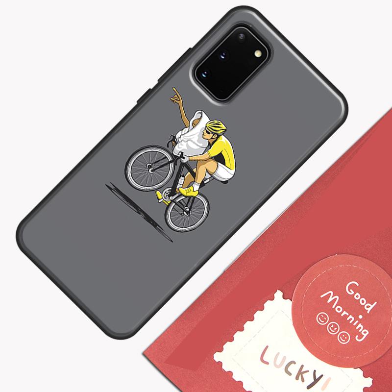 Bike Cycling Art Case For Samsung Galaxy S22 S21 S23 Ultra Note 20 S8 S9 S10 Note 10 Plus S20 FE Back Cover