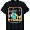 Wyoming Hometown Native UFO Alien 80s Retro State Pride T-Shirt