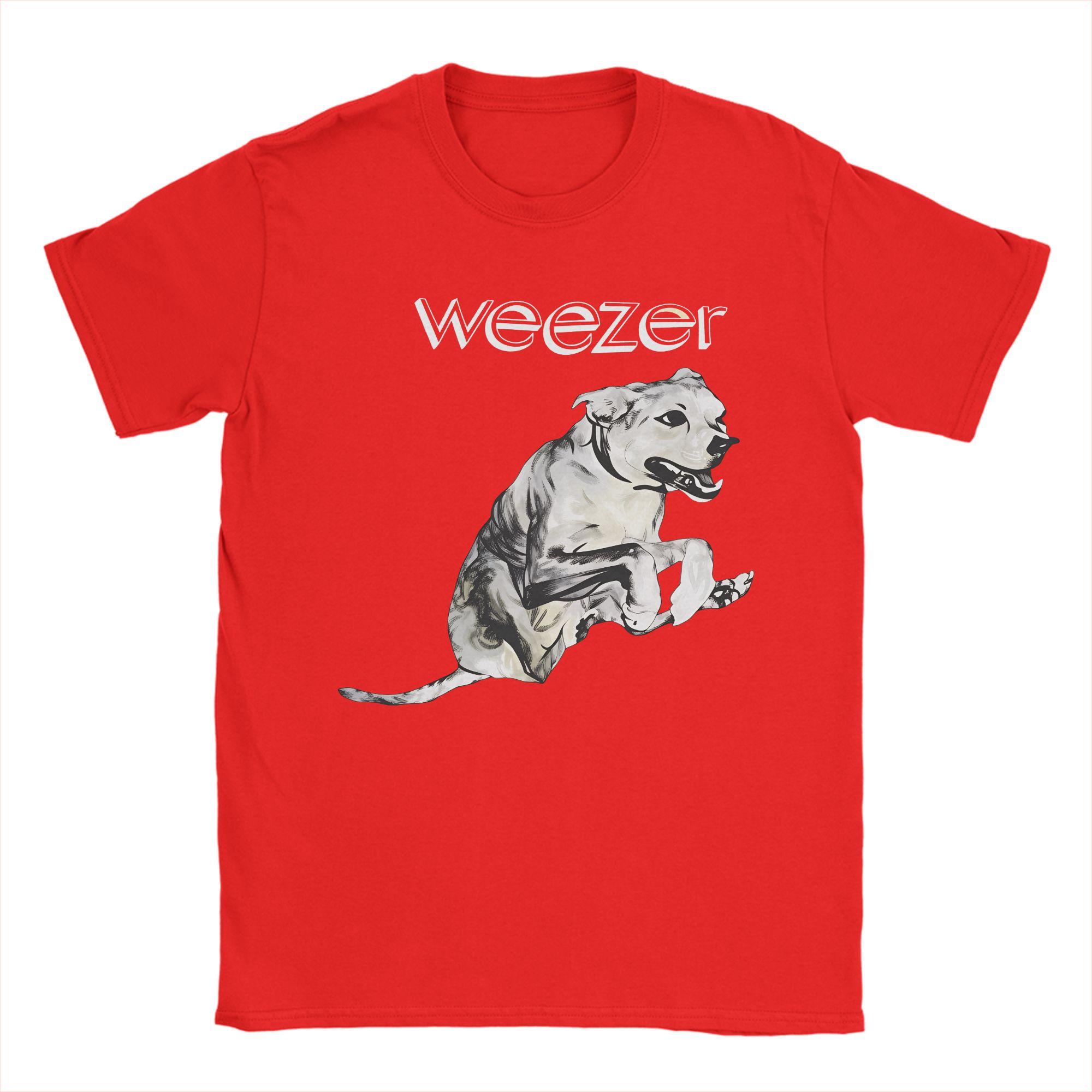 

Weezer Ratitude Dog Album Cotton TShirt For Men Summer Street Style TShirts Crew Neck Tees Oversized Custom Logo Clothes S