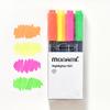 Monami 601 Korean Fluorescent Marker Pens, 12 Colors, Large Capacity, Creative Design (06021)