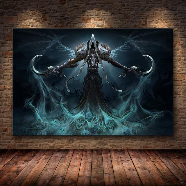 Canvas Game Poster Diablo 3 HD Pictures Art Paintings Canvas Art for Home Decor Painting Wall Art