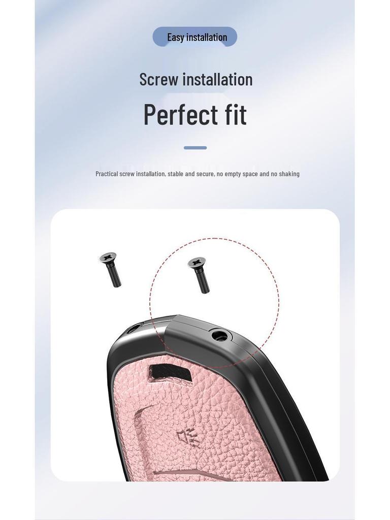 Lädernyckelskydd för Cadillac XT5/CT6/XT4/XTS och ATSL – Unisexdesign med spänne