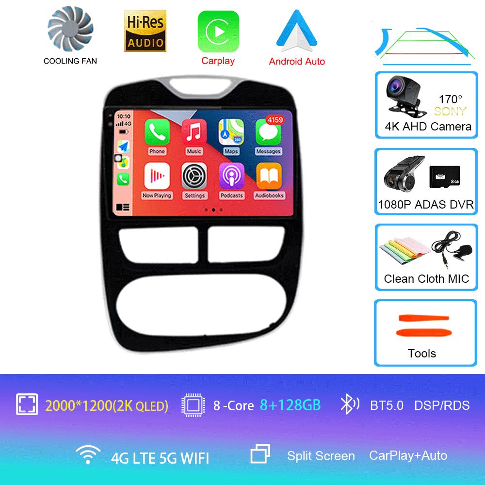 Android14 Car Radio For Renault Clio 4 2012-2016 Multimedia Video Player GPS Navigation Carplay &Android Auto 5G WIFI DSP BT5. 0
