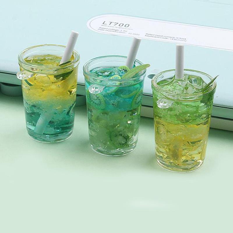 

Кукольный домик двойной цвет фрукты соломенный лист чашки игрушки брелок «сделай сам»