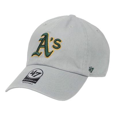 Oakland Athletics Storm Logo Free Size Cleanup Cap, Gray, Size, 47, Men's/Women's, MLB, Hat, Unisex, Low-Profile Cap, B-RGW18GWS-SMB