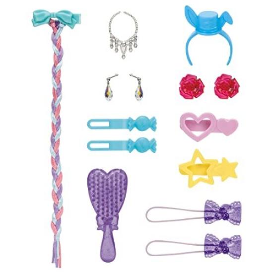 TAKARA TOMY Rainbow Curl Accessory Set Pretend Play Toy 3 and Licca-chan - Dress-up (Ages Up)
