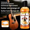 Kit de Soin pour Touches de Guitare 120 ml Huile Nettoyante Polish pour Guitare Erhu Violon Huile de Polissage Orange avec Chiffon de Nettoyage