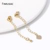 14K Gold Plated Brass Extension Chain Tail Chain Lobster Clasp Extender Chains For Jewelry Making DIY Bracelet Necklace Findings