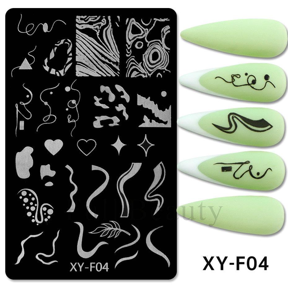 Valentine'S Day Nail Art Steel Plate Grid Series Love English Butterfly Dandelion Nail Art Printing Board