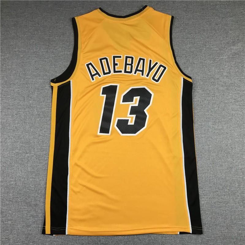 Mens Basketball Jersey Heat Team Yellow Edition Stitched Performance Sportswear Training Game Use