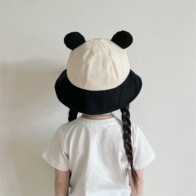 Kids Sun Hat Wide Brimmed Bucket Hat Cartoon Outdoor Children's Hat