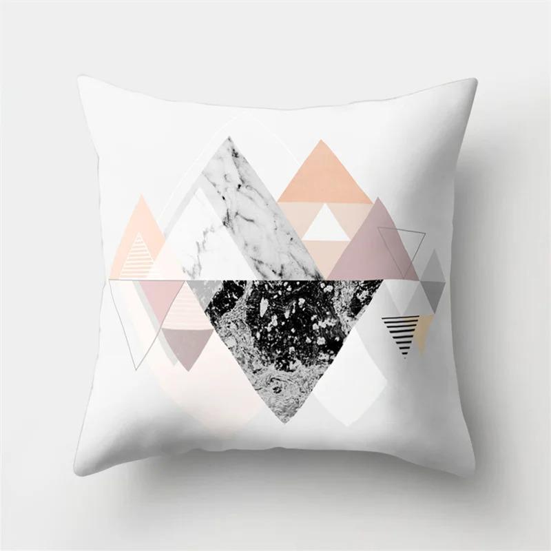 Geometric Patchwork Pattern Pillowcase Office Living Room Home Pillowcase Car Ornaments