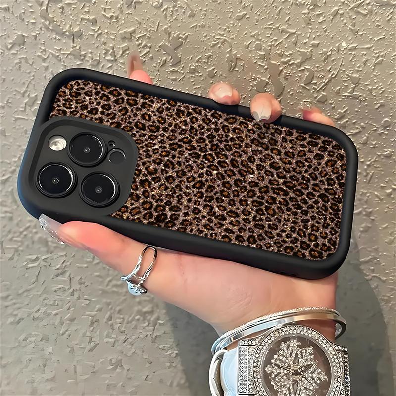 Popular Leopard Print Pattern Silicone Soft Phone Case For iPhone 17 Pro Max 11 12 13 14 15 16 Plus X XR XS Max 16E 17 Air Cover