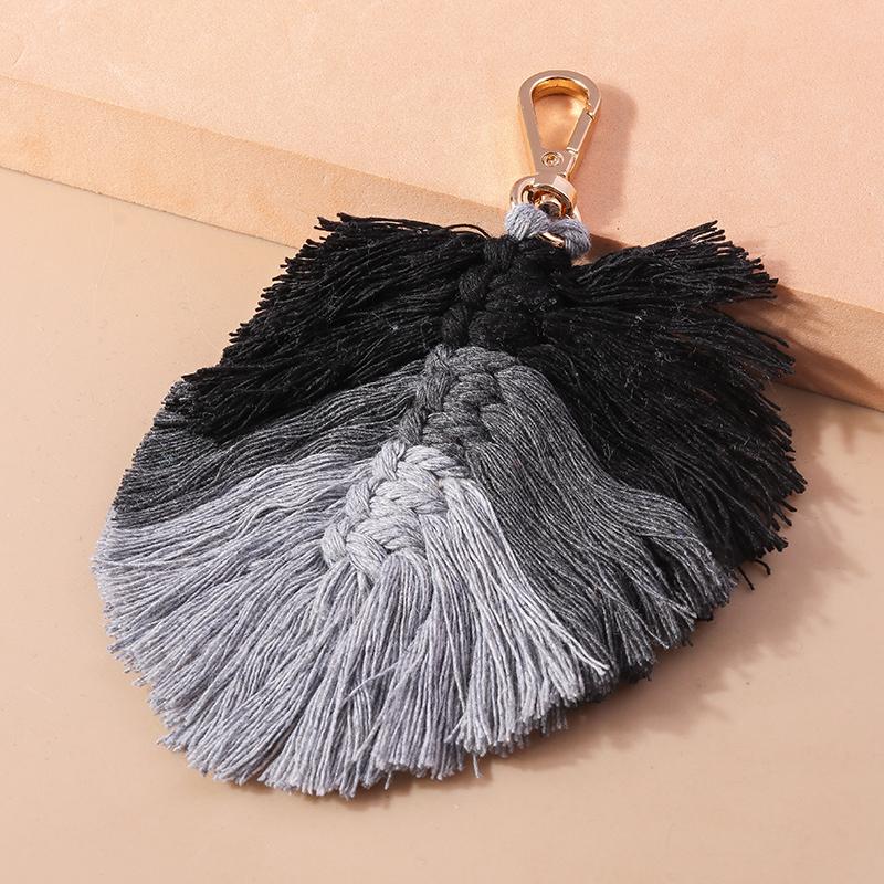Pretty Tassels Feather Keychain Women Girl Key Ring Pendants for Handbag Decor DIY Handmade Jewelry Gifts
