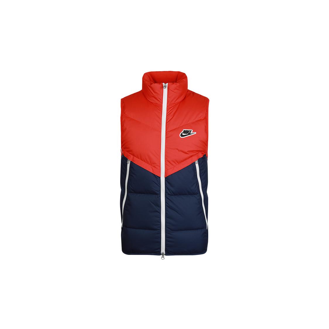 

New Nike Down Jackets Men Blue Red CU4415-673 M