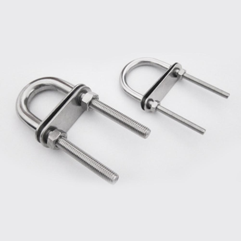 Stainless Steel Boat Stern Stock Fixed Welding Plate Bow Eye Tie Down U Bolt