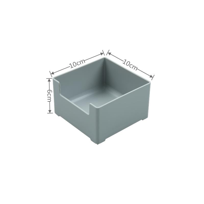 

Desktop Stacked Storage Box, Plastic Rectangular Dust-proof Storage Box, Kitchen and Bathroom Organization Box Small 10*10*6cm