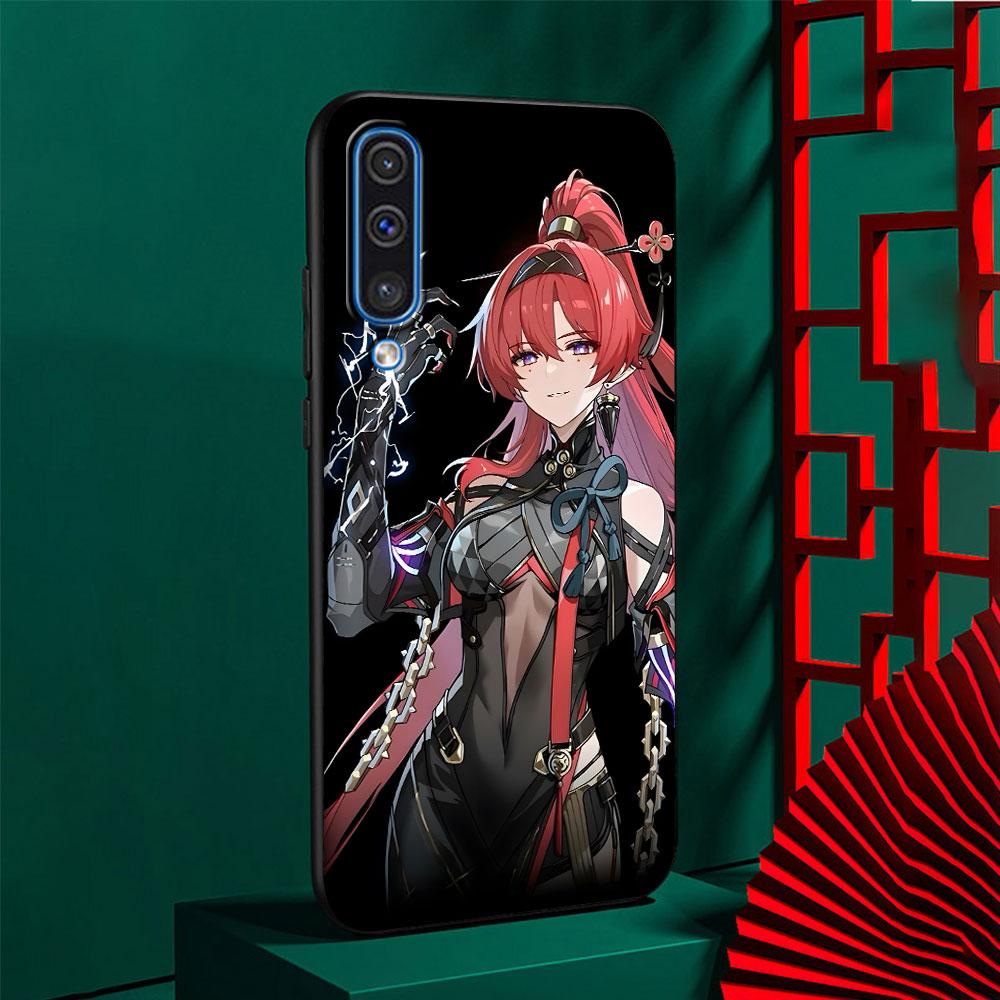 Wuthering Waves Yin lin Case for Samsung Galaxy A03 A04s A20 A30 A20e A70 A70s A50 A40 A30s A50s A20s A10s TPU Black Phone Cover
