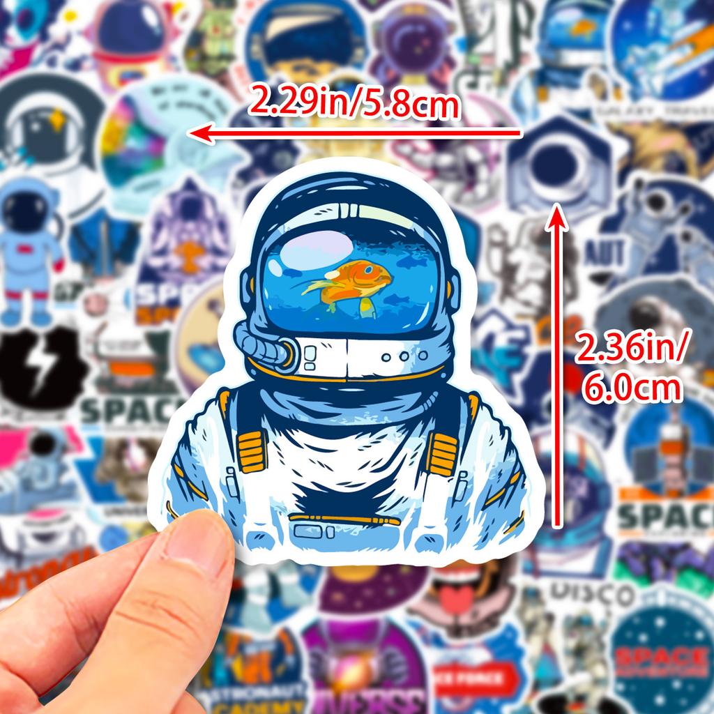 50 Space Planet Astronaut Stickers NASA Fantasy Space Astronaut Stickers Space Station