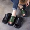 Muffin Thick Bottom Outside Wear Half Slippers Women Heightening Fish Mouth Sandals Drag Summer Versatile Mom Shoes