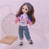 30cm Girls Dress Up Doll 1/6 Movable 20 Joints Cute Sweet Face Festival Birthday Gift BJD Princess Doll Toy with Clothes Shoes