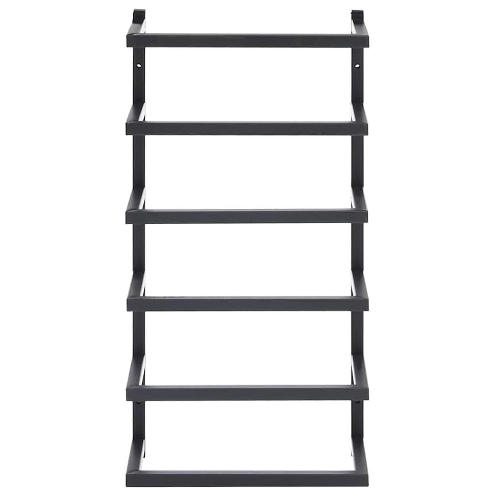 vidaXL Handtuchständer Schwarz 24x12x48 cm Stahl