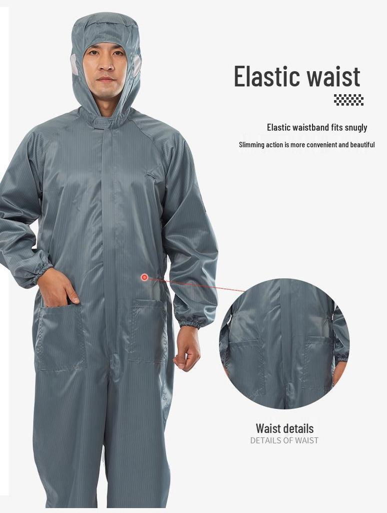 Plus Size Anti-static Dustproof Full Body Suit for Overweight Individuals