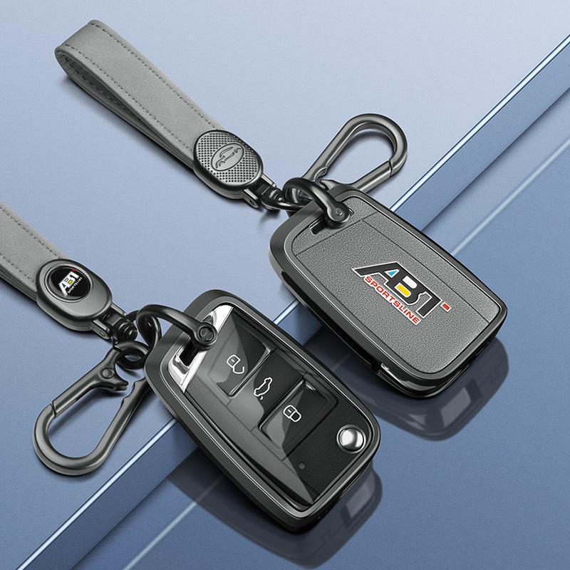 Volkswagen Golf 6 Key Case Cover for 2010-2012 Models, 3-Button Folding Insert Type