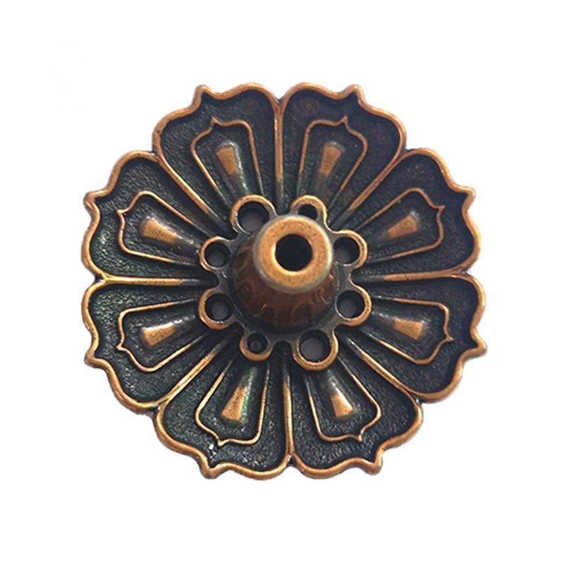 

1шт сплав курильница палочка держатель буддизм лотос линия благовония пластина сандаловое дерево катушка основание храмы йога студии украшение дома