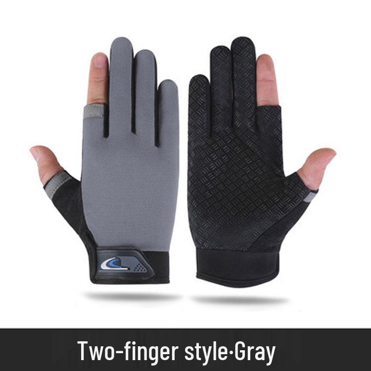 Unisex Summer Outdoor Cycling & Fishing Gloves - Fingerless, Sun Protection, Touchscreen Compatible, Breathable & Lightweight.