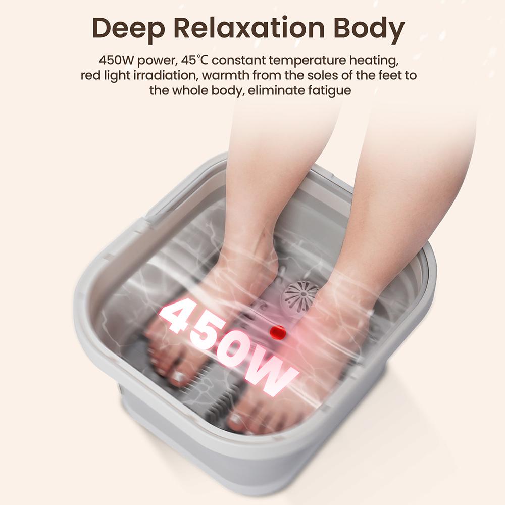 New Foot Soaking Bucket Portable Folding Home Massage Deep Bucket Knee Foot Bathtub Size Small Plastic Foot Washing Bucket
