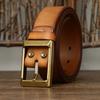 Belt Men's Retro Matte Top-Grain Leather Pin Buckle Genuine Leather Fashion All-Match Casual Jeans Belt Young People