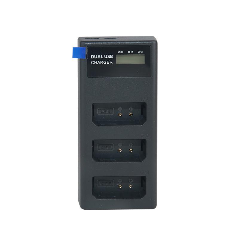 Triple-Slot Charger for Canon EOS 1300D 1100D 1200D 1500D 3000D Cameras (LPE10)