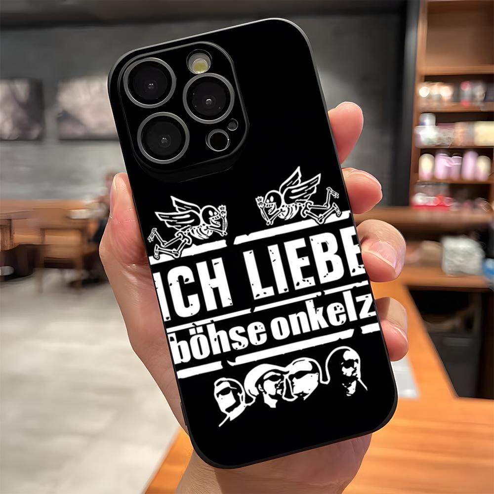 B-Bohse O-Onkelz Band Phone Case For IPhone 17 Pro Max 15 Pro 16 14 Plus 12 13 Mini 11 Pro Shockproof Soft Cover
