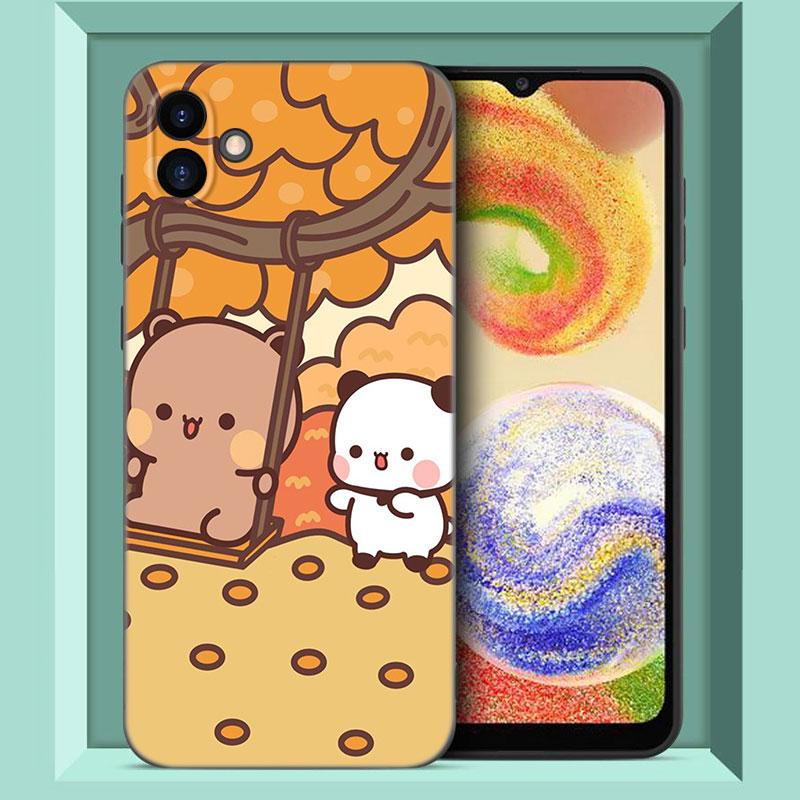 Cute BuBu DuDu Phone Case For Samsung Galaxy A01 A03 Core A04 E A02 A05 A10 A20 A21 A30 A50 S A6 A8 Plus A7 2018 Black Cover