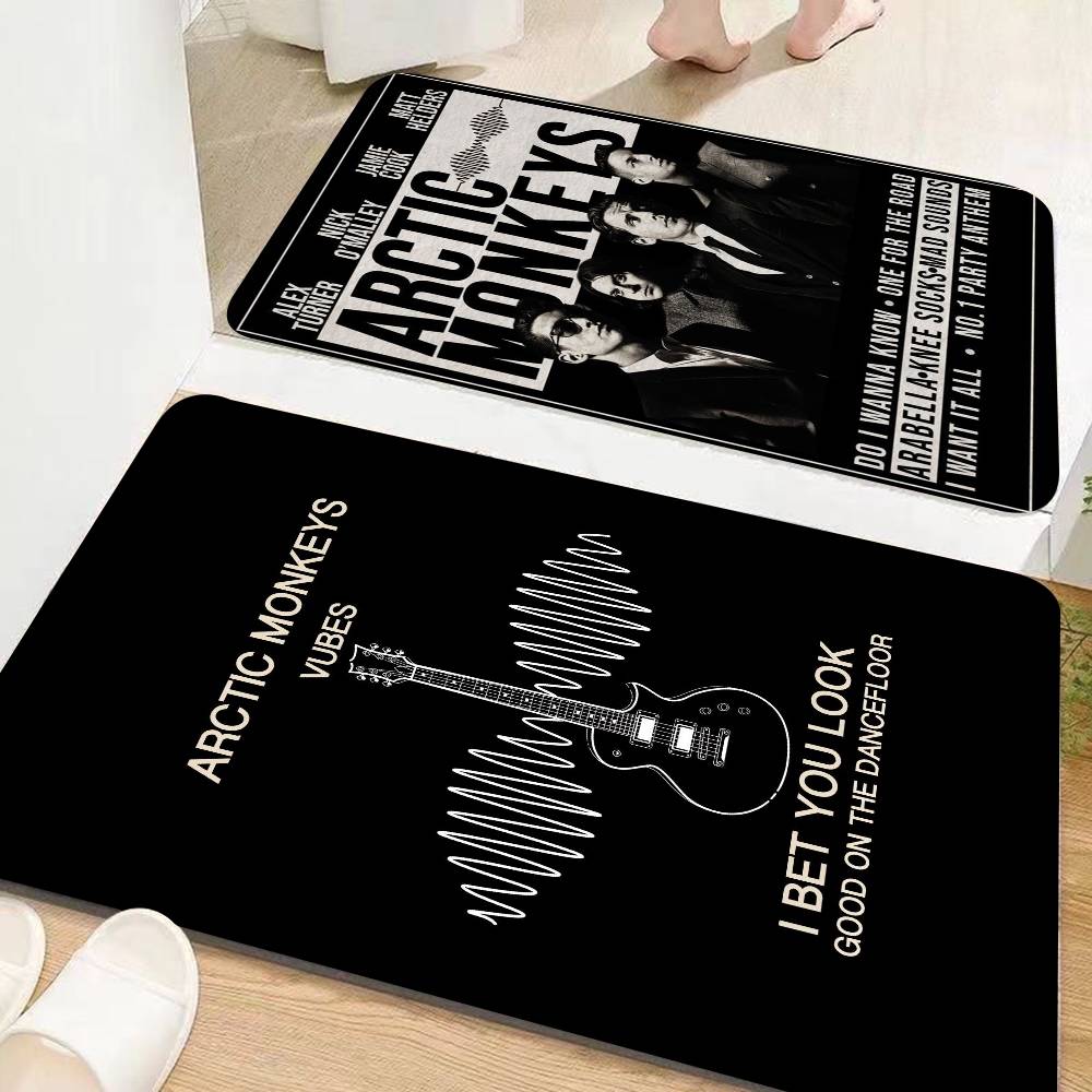 Vintage Arctic Monkeys Rock Band Music Cover Series Art Bath Mat Home Doormat Bathroom-Toilet Mats Bedroom Welcome Doormat