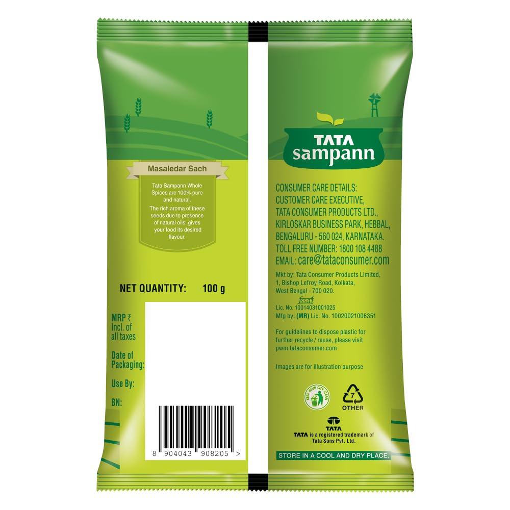 Tata Sampann Fennel Seeds Whole Spices 100g Natural Aroma With Oils Rich Flavor For Cooking And Baking