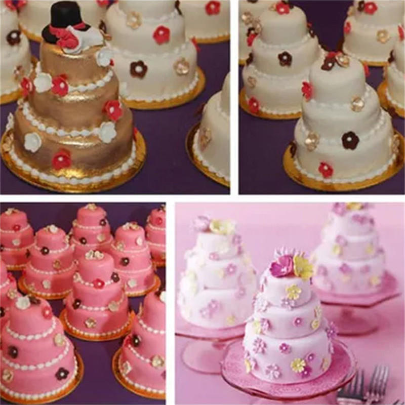 Diy Mini 3-Tier Cupcake Pudding Chocolate Cake Mold Baking Pan Mould Party