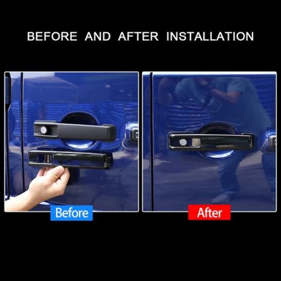 For Benz G Class W463 G350 -21 Glossy Black Car Door Grab Handle Cover Trim