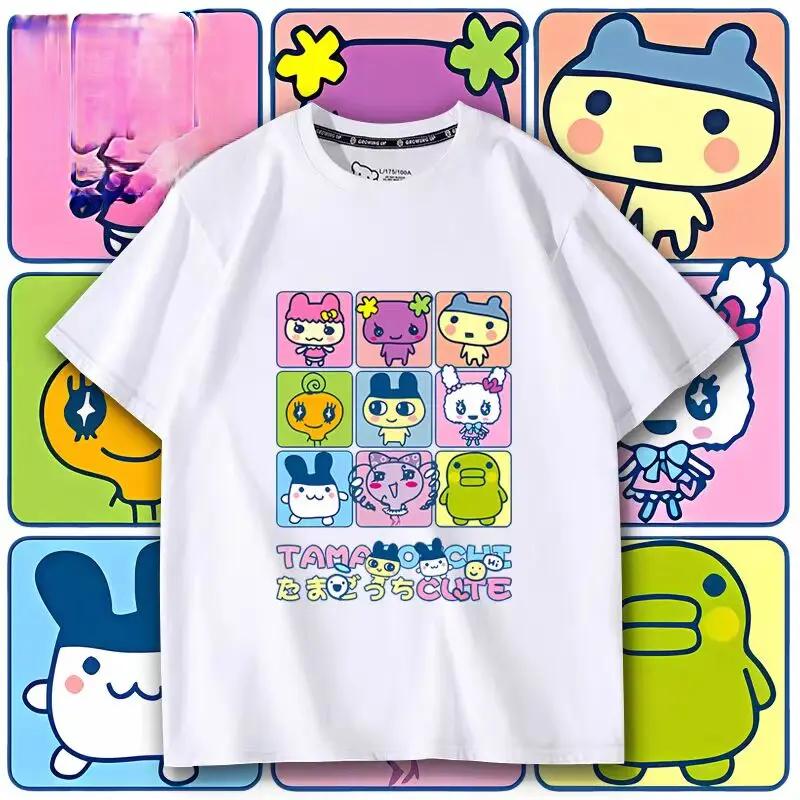 Japan Tamagotchi T-shirt Women's T-shirt Tops Pattern Women's Kawaii