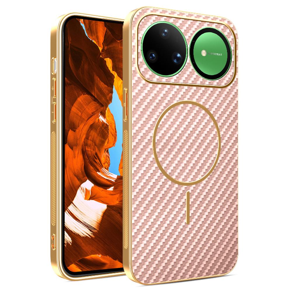 For Huawei nova 15 Ultra 5G Case Carbon Fiber Textured Electroplated TPU Phone Back Cover