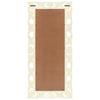 VidaXL Hand-carved Mirror White 110x50cm Solid Mango Wood