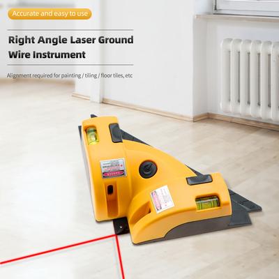 90 Degree Laser Level Portable Angle Laser Gauge Vertical Horizontal Wire Line Right Angle Level Tester for Home Decoration