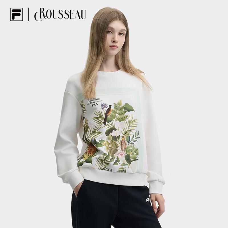 FILA Women s Rousseau Fall Printed Pullover Sweatshirt L