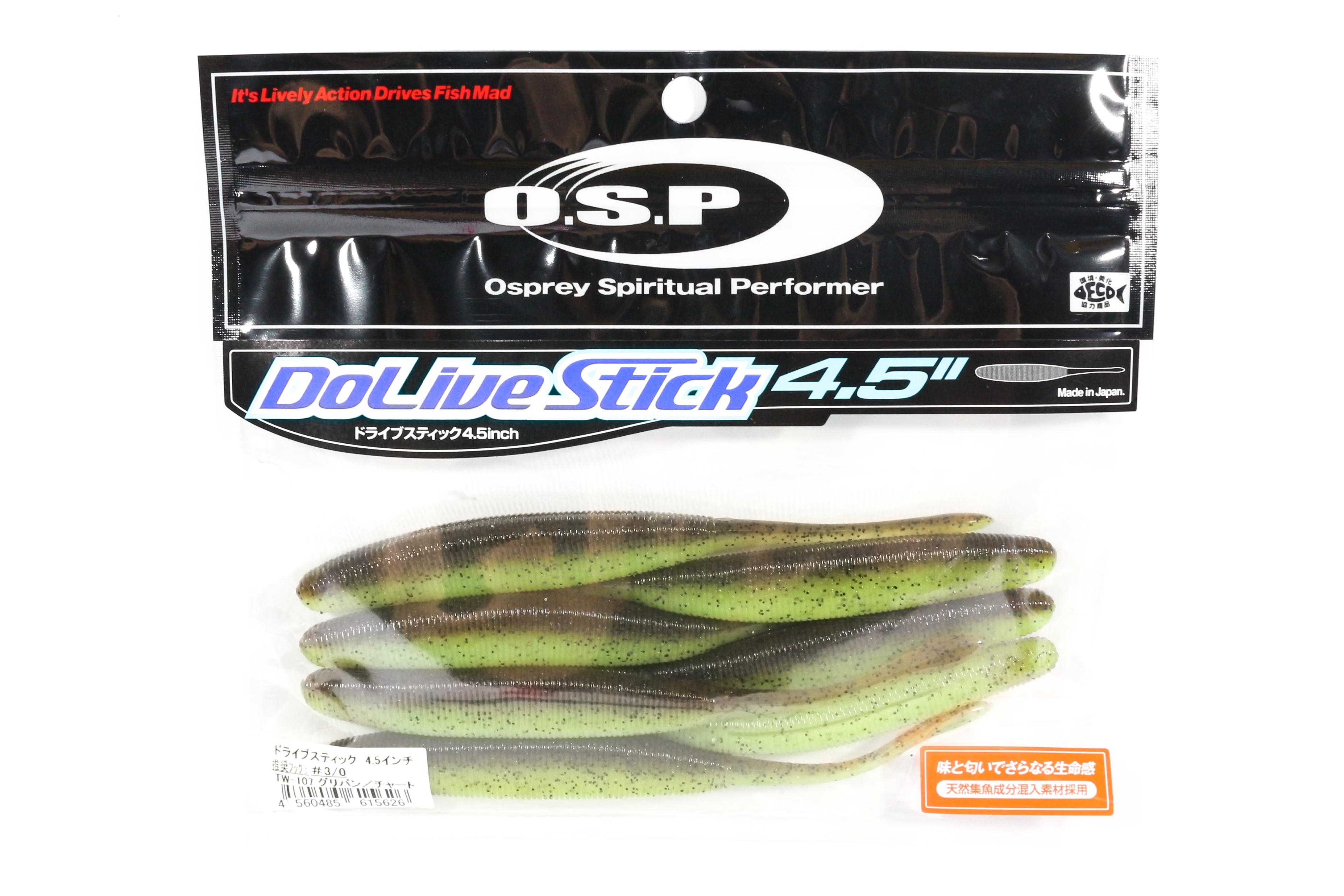 

Мягкая приманка OSP Dolive Stick 4,5 дюйма TW-107 (5626)