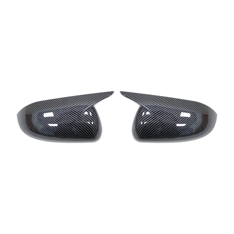 Fit For KIA K2 KX CROSS 2017-2020 RIO 4 2017-2025 Car Rearview Side Mirror Cover Horn Wing Cap Exterior Case Trim Sticker Carbon
