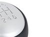 Nissan Qashqai 06-13 6-SPEED BLACK LEATHER + SILVER Gear Shift Knob