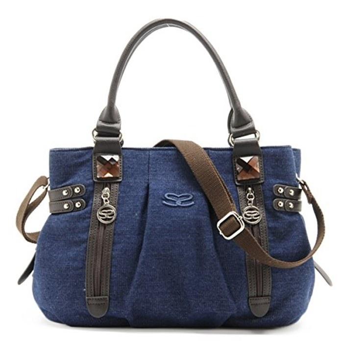 [Saboi] Handbag SM070703 Navy 31cm x 34cm x 12cm x 23cm x 40cm